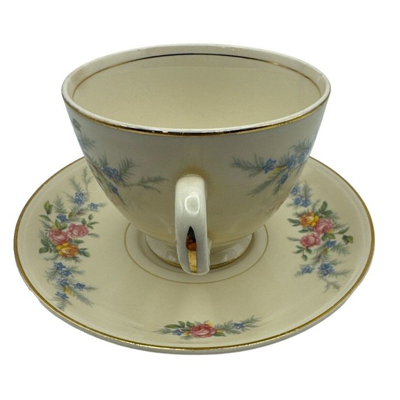 Vintage‎ Homer Laughlin Eggshell Nautilus F 42 N 5 Cup and Saucer Set - Picture 5 of 7